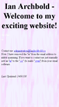 Mobile Screenshot of ianarchbold.com