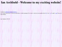 Tablet Screenshot of ianarchbold.com